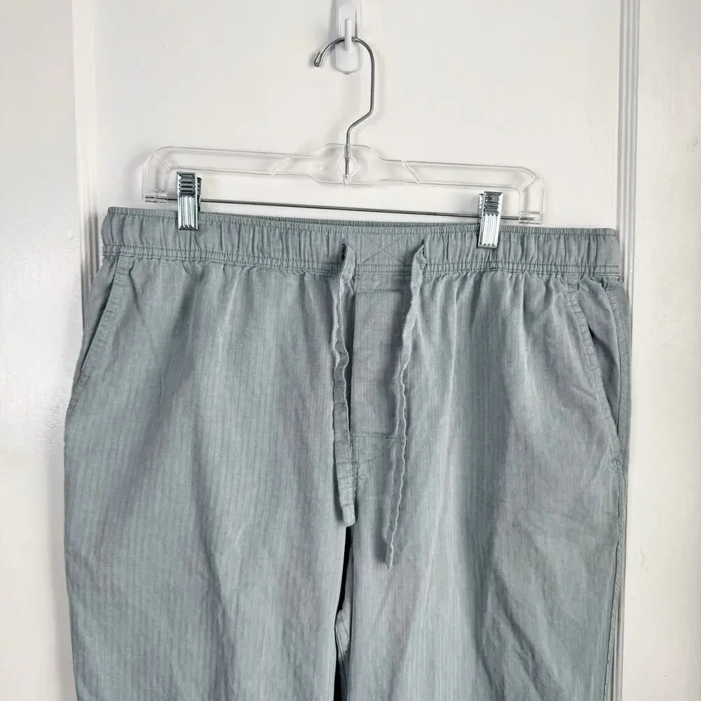 J. Crew Men’s Cotton Drawstring Pajama Pants Size Large Pull On Style Boxer Look